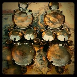 Beautiful JCREW crystal earrings .